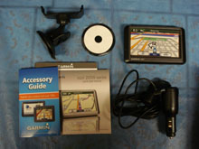 Garmin Nuvi 255W GPS - contents