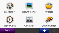 Garmin Nuvi 255W GPS - Tools 2