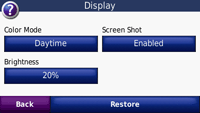 Garmin Nuvi 255W GPS - Display