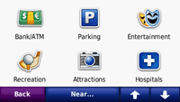 Garmin Nuvi 255W GPS - Points of Interest 2