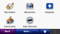 Garmin Nuvi 255W GPS - Points of Interest 3